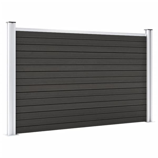 vidaXL havehegn 180 x 105 cm WPC grå