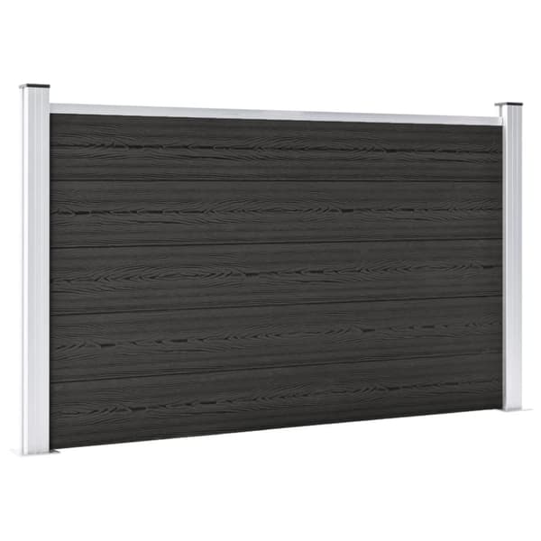 vidaXL Hagegjerde WPC 180x105 cm grå