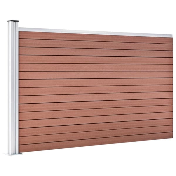 vidaXL havehegn 175x105 cm WPC brun