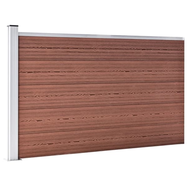 vidaXL havehegn 175x105 cm WPC brun