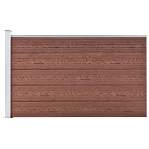 vidaXL havehegn 175x105 cm WPC brun