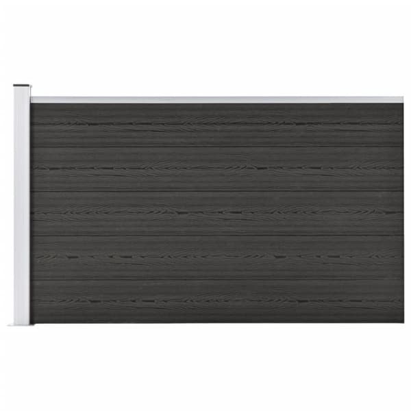 vidaXL havehegn 175x105 cm WPC grå