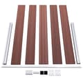 Pikkukuva 6 / 9: vidaXL Puutarha-aita WPC 526x106 cm ruskea