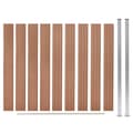 Miniatyrbillede 2 af 11: vidaXL havehegn 180 x 187 cm WPC brun