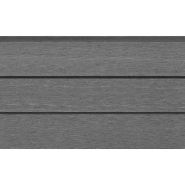 vidaXL WPC Gjerdesett 3 firkantet 526x187 cm grå