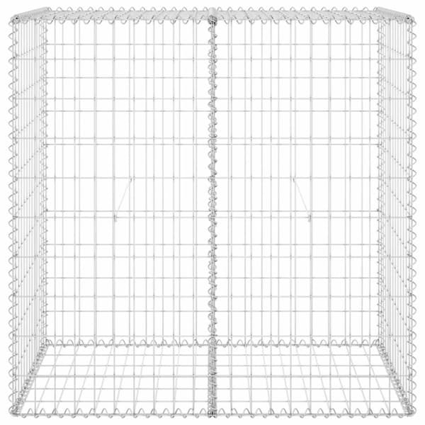 vidaXL Gabion-kivikori kansilla galvanoitu teräs 100x60x100 cm