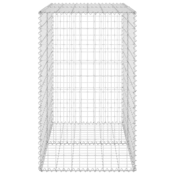 vidaXL Gabion-kivikori kansilla galvanoitu teräs 100x60x100 cm