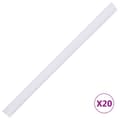 Miniatyrbilde 9 av 11: vidaXL Hageskjerm PVC 35x0,19 m kremhvit