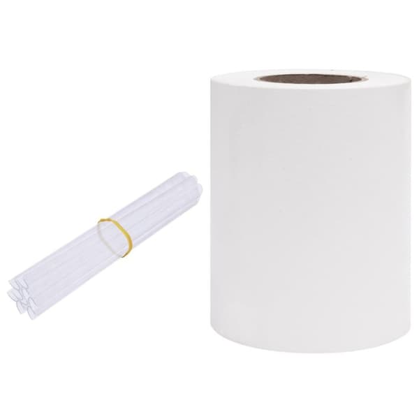 vidaXL haveskærm 35x0,19 m PVC hvid