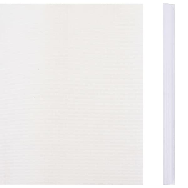 vidaXL haveskærm 35x0,19 m PVC hvid