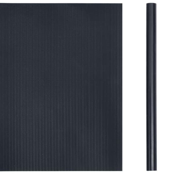 vidaXL haveskærm 35x0,19 m PVC mat mørkegrå