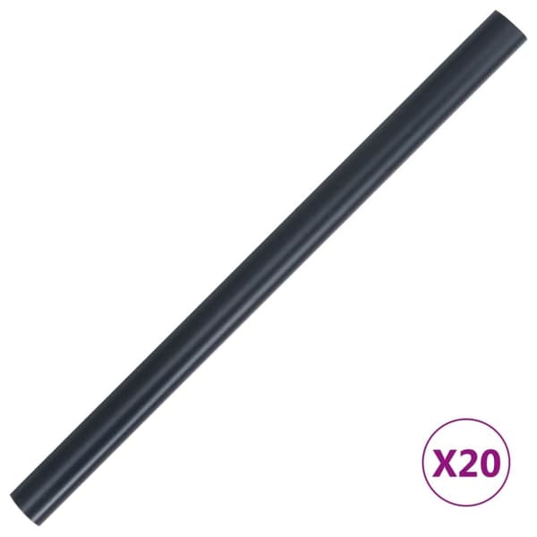 vidaXL haveskærm 35x0,19 m PVC mat mørkegrå