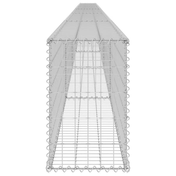 vidaXL Gabion med topp- og bunndekke galvanisert stål 900x30x50 cm