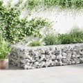 Miniatyrbilde 1 av 6: vidaXL Gabion med topp- og bunndekke galvanisert stål 900x30x50 cm