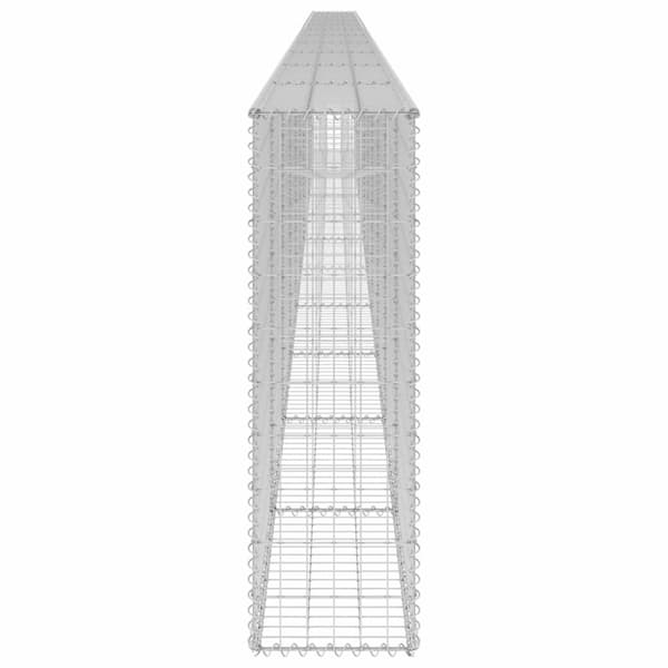 vidaXL Gabion-kivikori kansilla galvanoitu teräs 900x30x100 cm