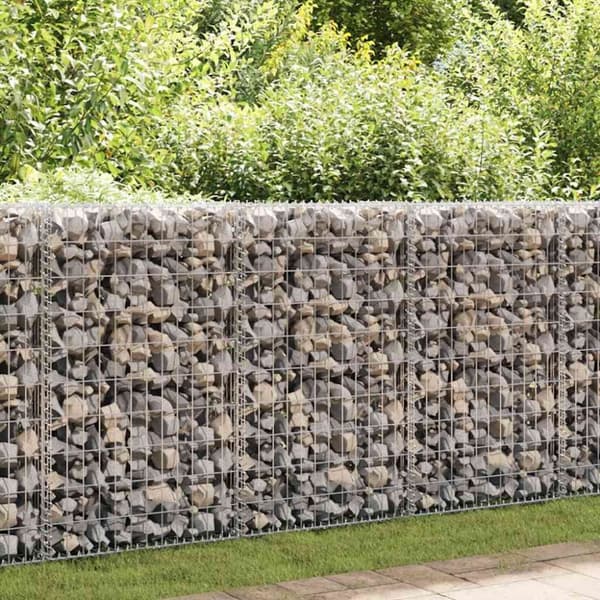 vidaXL Gabion-kivikori kansilla galvanoitu teräs 900x30x100 cm