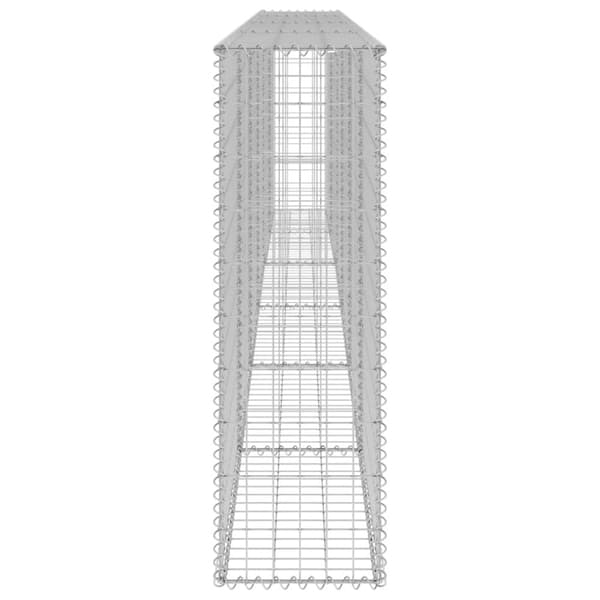 vidaXL Gabion-kivikori kansilla galvanoitu teräs 300x30x100 cm