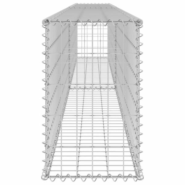 vidaXL Gabion-kivikori kansilla galvanoitu teräs 300x30x50 cm