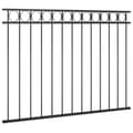 Miniatyrbilde 2 av 4: vidaXL Gjerdepanel stål 1,7x1,2 m svart