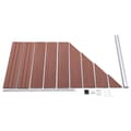 Miniatyrbilde 3 av 8: vidaXL Gjerdepanel WPC 95x(105-180) cm brun