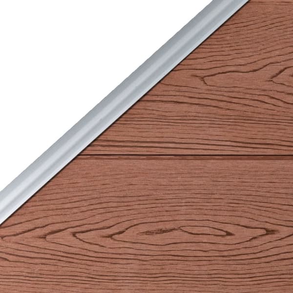 vidaXL Gjerdepanel WPC 95x(105-180) cm brun