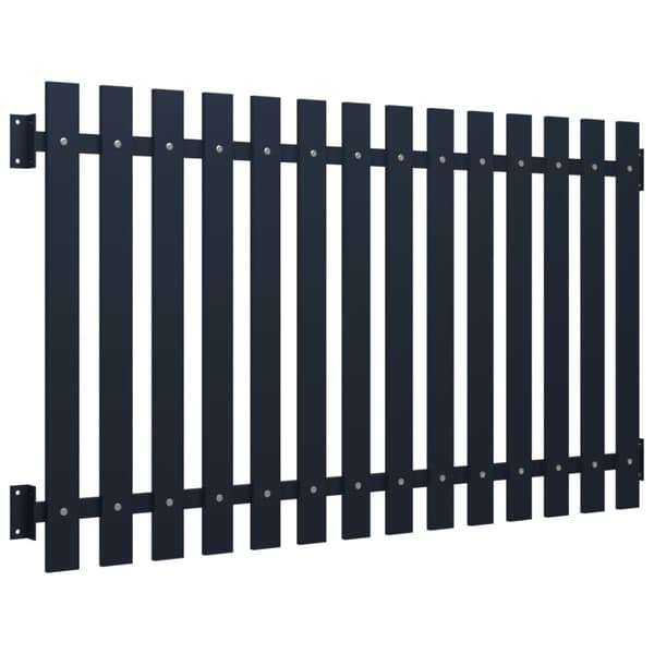 vidaXL hegnspanel 170,5x100 cm pulverlakeret stål antracitgrå