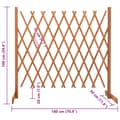 Miniatyrbilde 7 av 7: vidaXL Espaliergjerde oransje 180x100 cm heltre gran