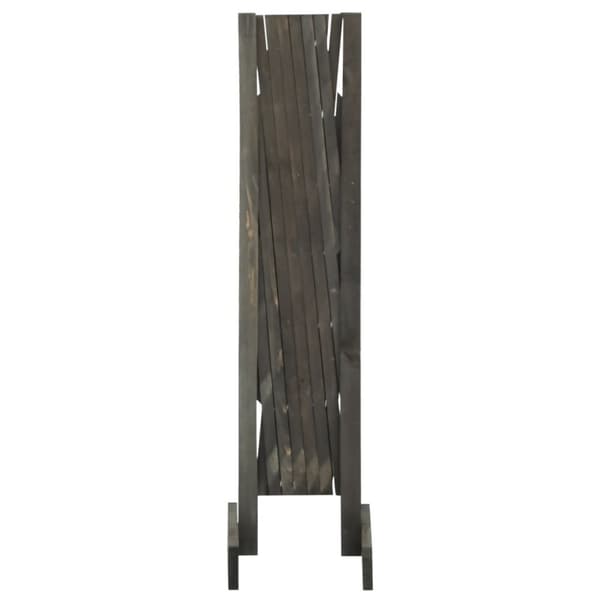 vidaXL espalier til haven 120x90 cm massivt fyrretræ grå