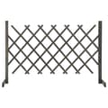 Miniatyrbillede 1 af 7: vidaXL espalier til haven 120x90 cm massivt fyrretræ grå