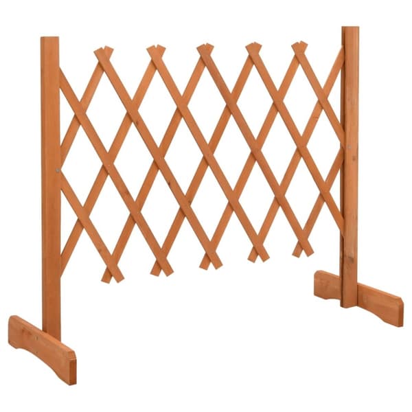 vidaXL espalier til haven 120x60 cm massivt fyrretræ orange