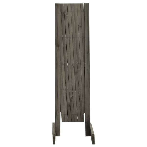 vidaXL espalier til haven 150x80 cm massivt fyrretræ grå