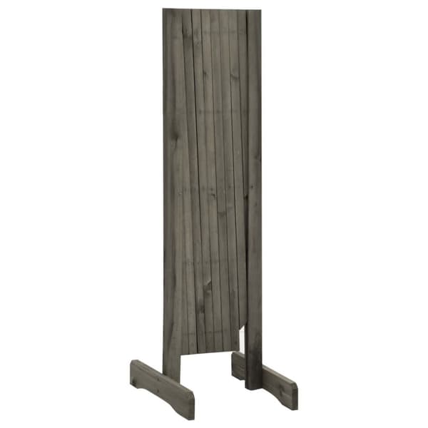 vidaXL espalier til haven 150x80 cm massivt fyrretræ grå