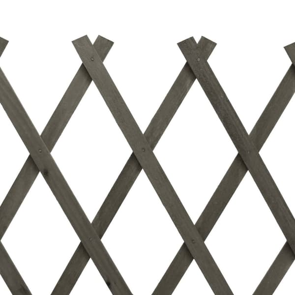 vidaXL espalier til haven 150x80 cm massivt fyrretræ grå