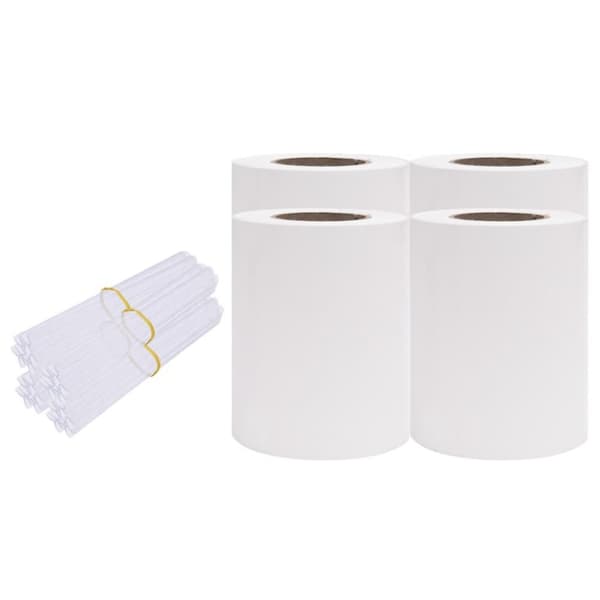 vidaXL Hageskjerm 4 stk PVC 35x0,19 m hvit