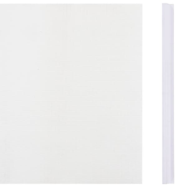 vidaXL haveskærm 35x0,19 m 4 stk. PVC hvid