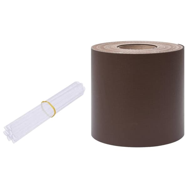 vidaXL Hageskjerm PVC 70x0,19 m brun