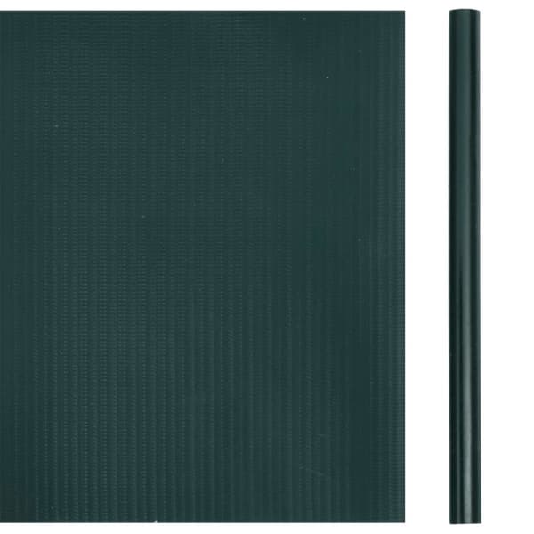 vidaXL Puutarhan yksityisyyden suojat 4 kpl PVC 35x0,19 m matta vihreä