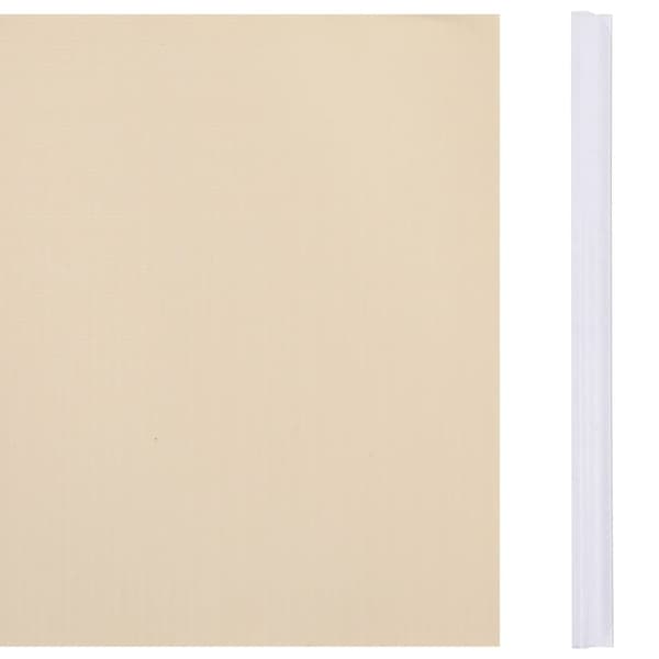 vidaXL haveskærm 35x0,19 m 4 stk. PVC cremefarvet