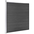 Miniatyrbilde 4 av 10: vidaXL Gjerdepanelsett WPC 1218x186 cm svart