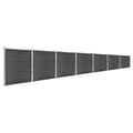 Miniatyrbilde 2 av 10: vidaXL Gjerdepanelsett WPC 1218x186 cm svart