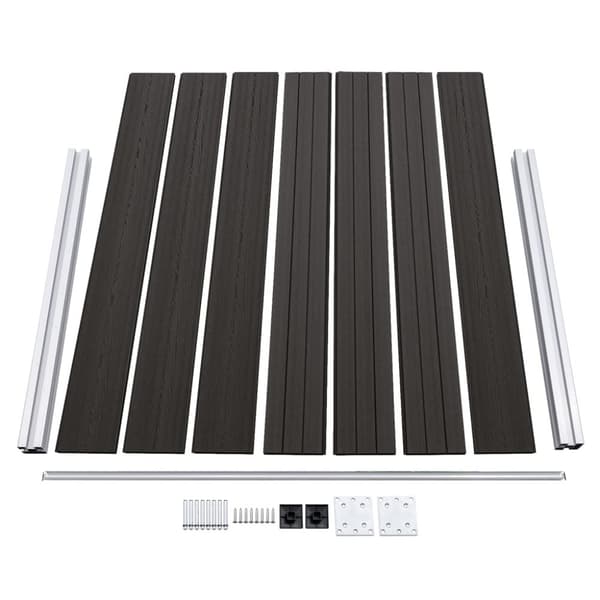 vidaXL Aitapaneeli WPC 180x146 cm harmaa