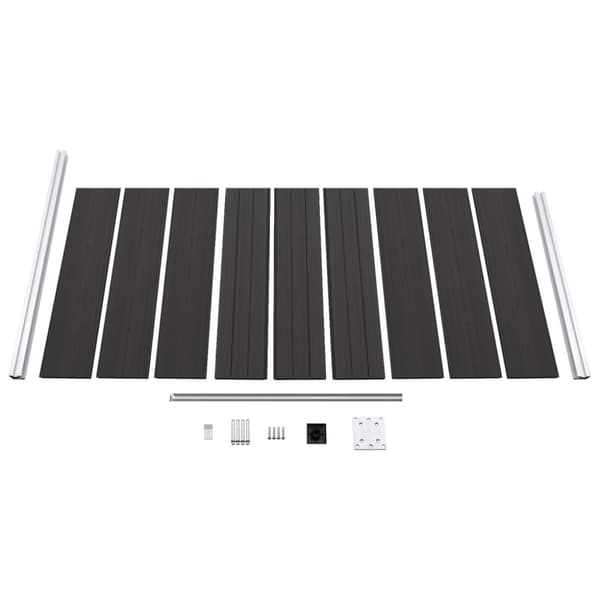 vidaXL Gjerdepanel WPC 95x186 cm svart
