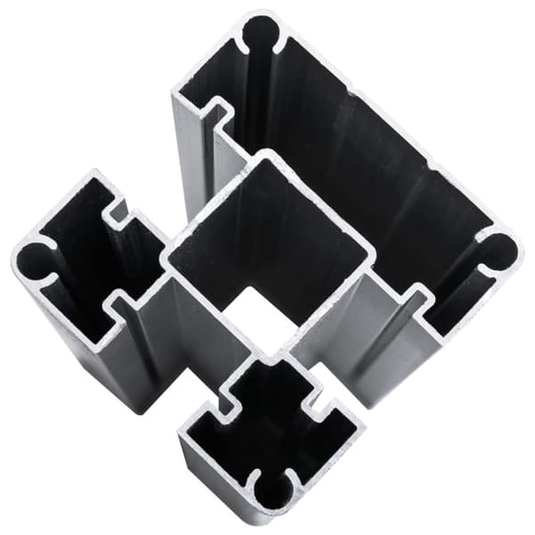 vidaXL Gjerdepanel WPC 95x186 cm svart