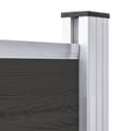 Miniatyrbild 5 av 9: vidaXL Staketpanel WPC 175x146 cm svart