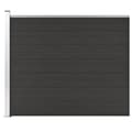 Miniatyrbild 1 av 9: vidaXL Staketpanel WPC 175x146 cm svart