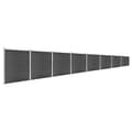 Miniatyrbilde 2 av 10: vidaXL Gjerdepanelsett WPC 1391x186 cm svart