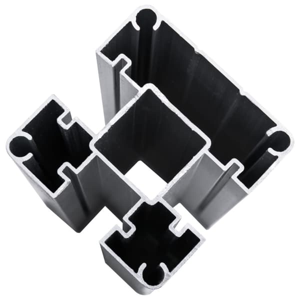 vidaXL Gjerdepanel WPC 872x105 cm svart