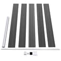 Miniatyrbilde 6 av 10: vidaXL Gjerdepanelsett WPC 526x105 cm svart