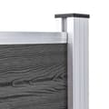 Miniatyrbilde 7 av 10: vidaXL Gjerdepanelsett WPC 526x105 cm svart