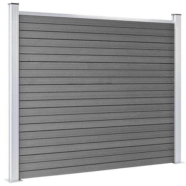 vidaXL Staketpaneler WPC 872x146 cm grå
